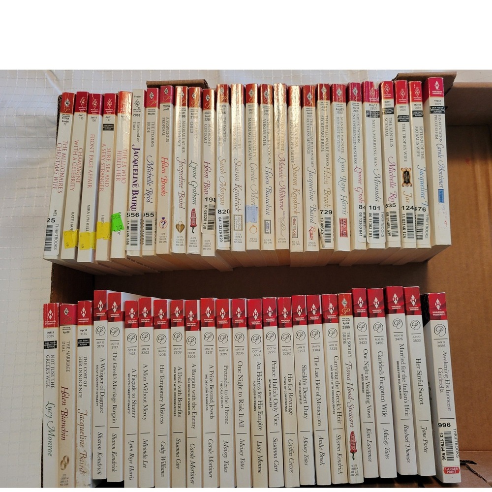 Lot of 51 Harlequin Presents Romance Novels Lynne Graham Maisey Yates Paperback